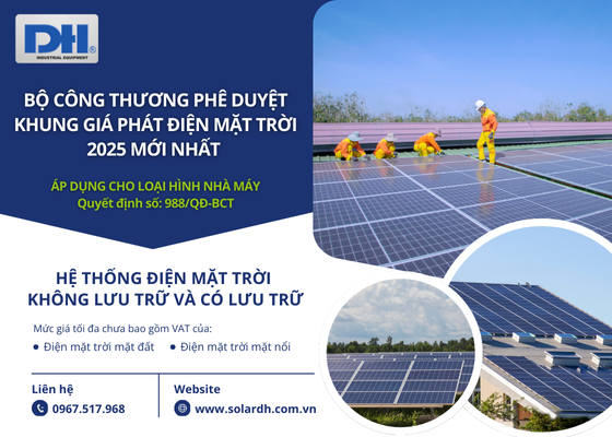 Bộ Công Thương Phê Duyệt Khung Giá Phát Điện Mặt Trời 2025 Mới Nhất