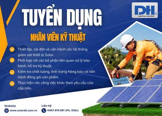 Tuyển dụng nhân viên kỹ thuật - SOLAR DH
