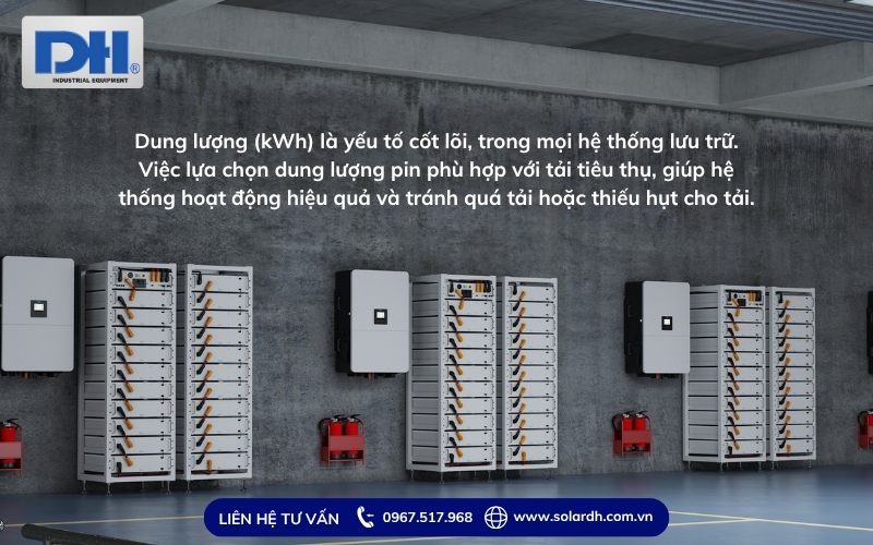 Xác định dung lượng Pin lưu trữ Deye phù hợp tải thực tế