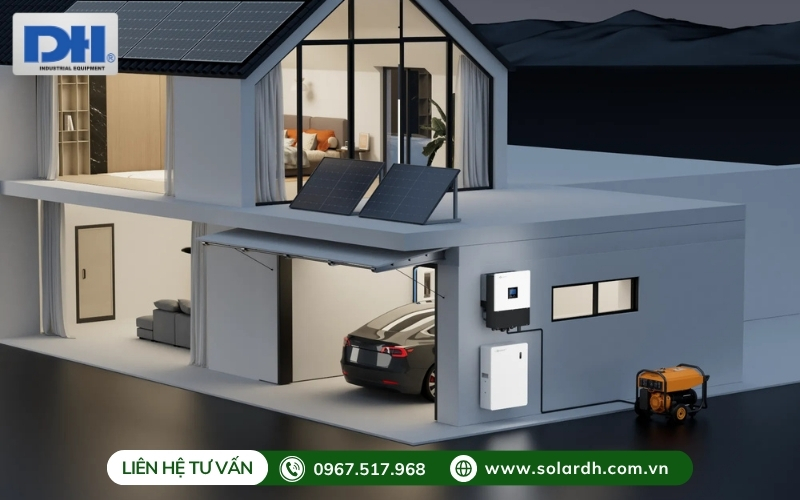 Dòng xả lớn và kết nối máy phát điện