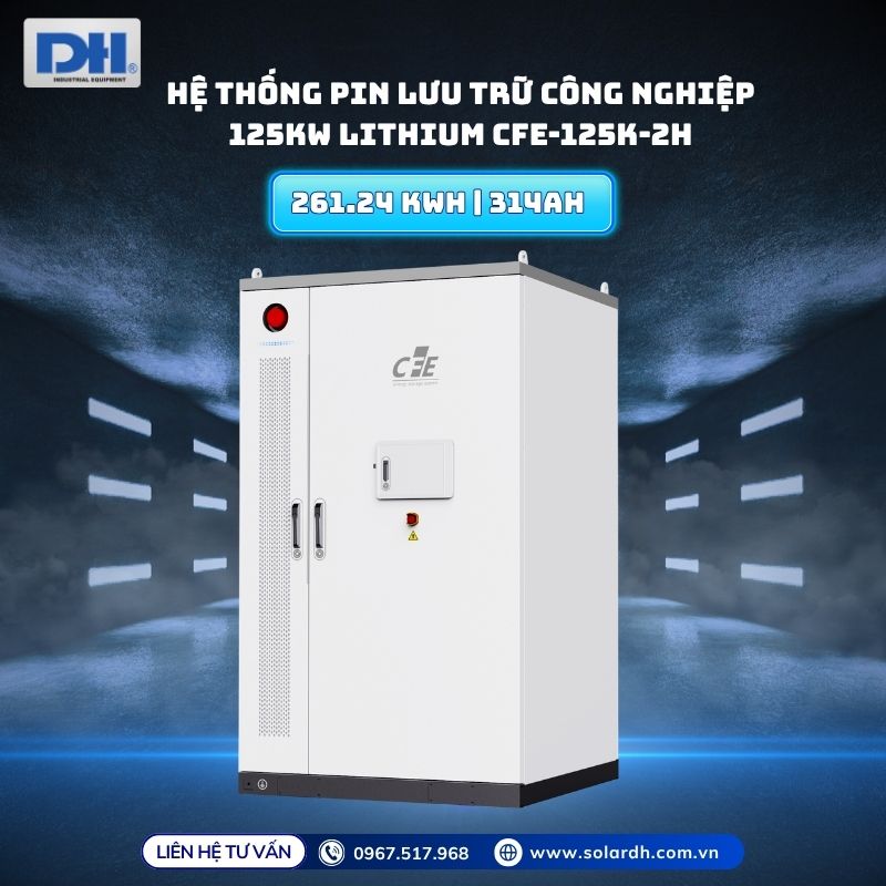 Pin lưu trữ công nghiệp 125kW CFE-125K-2h 
