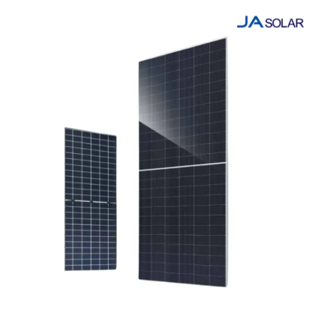 Tấm Pin Mặt Trời JA 645W 2 Mặt Kính