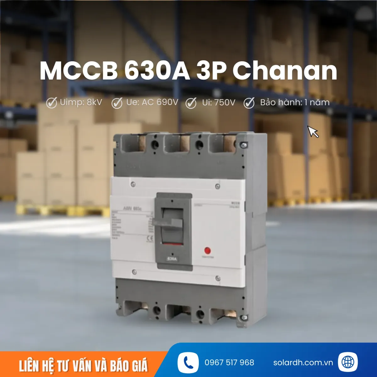 MCCB 630A 3P Chanan