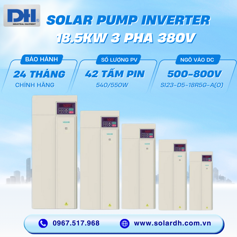 Biến tần bơm 18.5kW 3 pha Veichi SI23-D5-18R5G-A(O)