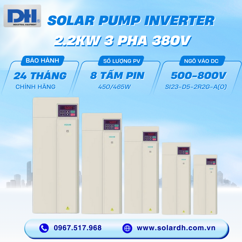 Biến tần bơm 2.2kW 3 pha Veichi SI23-D5-2R2G-A(O)
