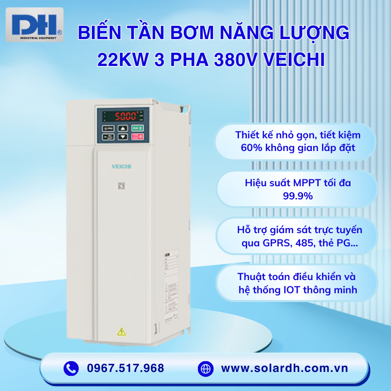 Các tính năng nổi bật của biến tần bơm Veichi