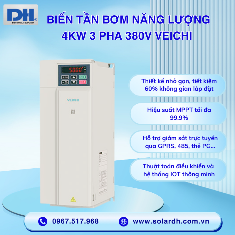 Các tính năng nổi bật của biến tần bơm Veichi