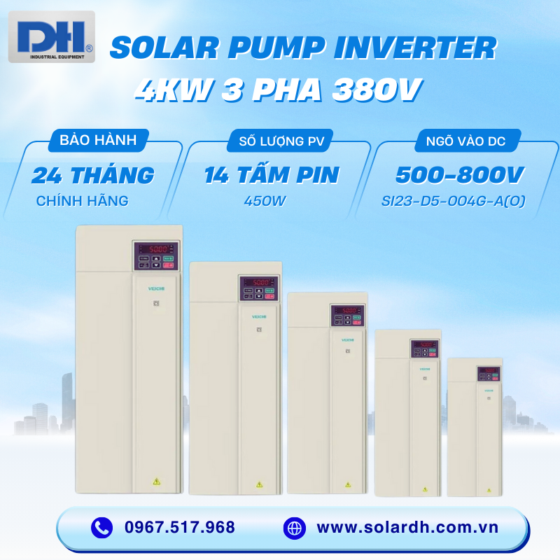 Biến tần bơm 4kW 3 pha Veichi SI23-D5-004G-A(O)