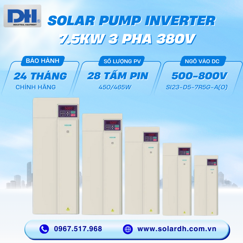 Biến tần bơm 7.5kW 3 pha Veichi SI23-D5-7R5G-A(O)