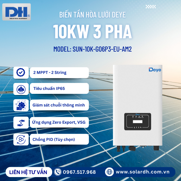 Tính năng nổi bật biến tần Deye 10kW 3 pha