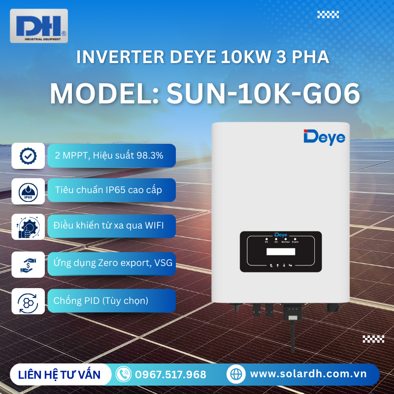 Tính năng nổi bật của inverter Deye 10kW 3 pha