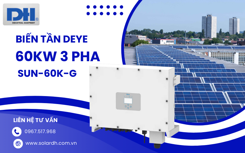 Biến tần Deye 60kW 3 pha SUN-60K-G