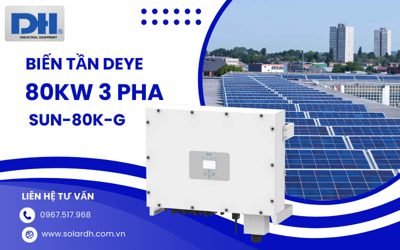 Biến tần Deye 80KW 3 pha SUN-80K-G