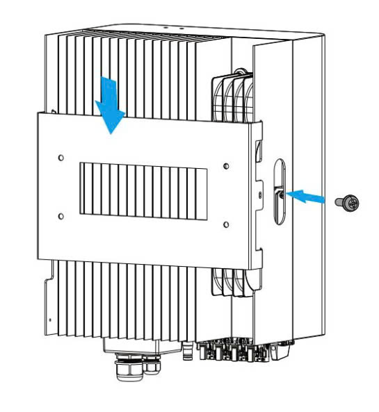 Lắp đặt biến tần hòa lưới Deye 10kW cố định lên tường
