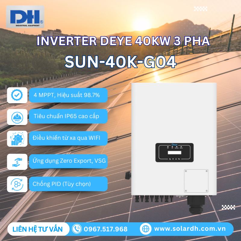 Tính năng nổi bật của biến tần Deye 40kW
