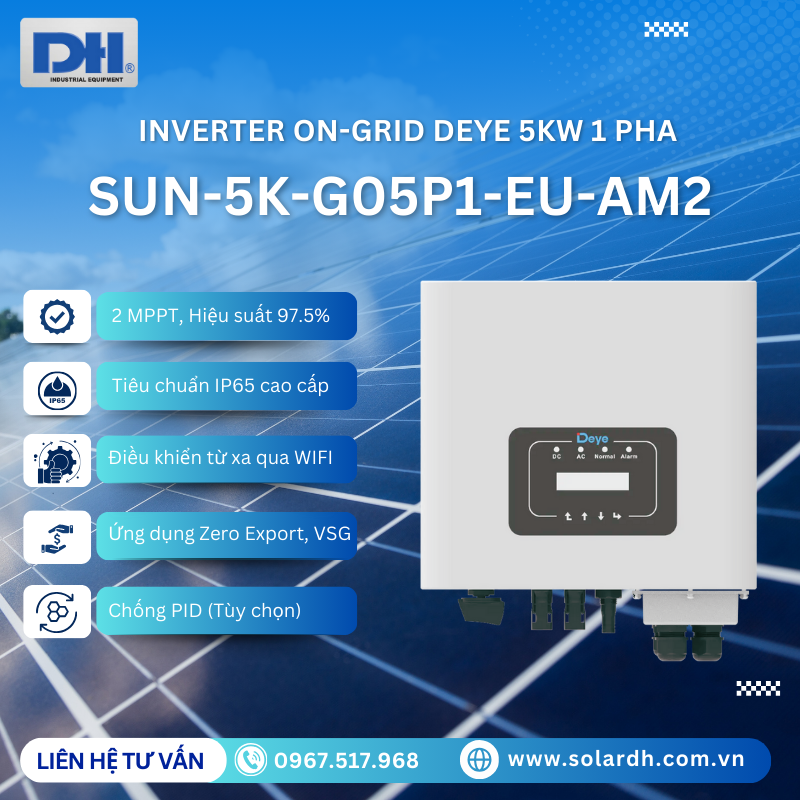 Tính năng nổi bật của Inverter Deye SUN-5K-G05P1-EU-AM2
