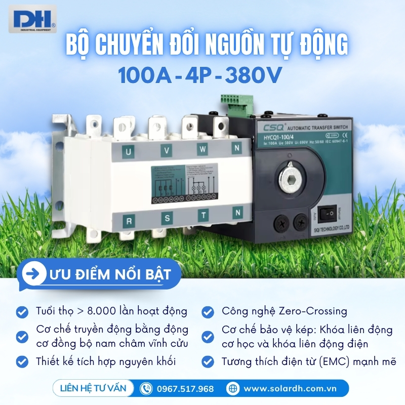 Ưu điểm nổi bật ATS CSQ 100A 4P