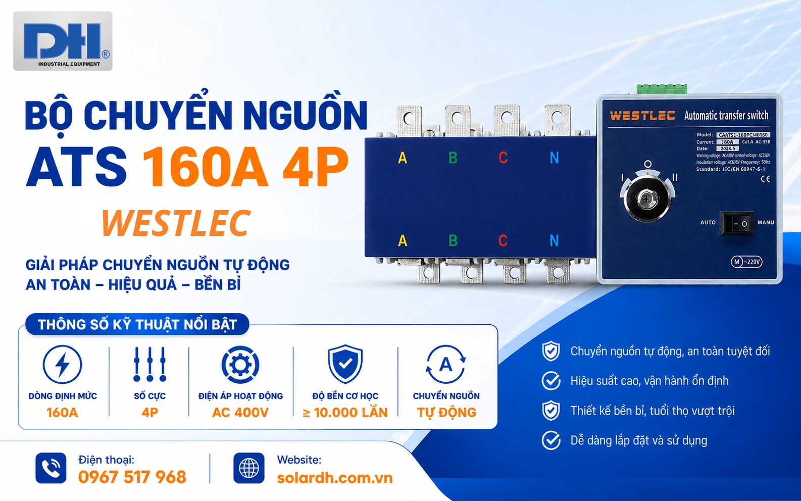 ATS 160A 4P Westlec