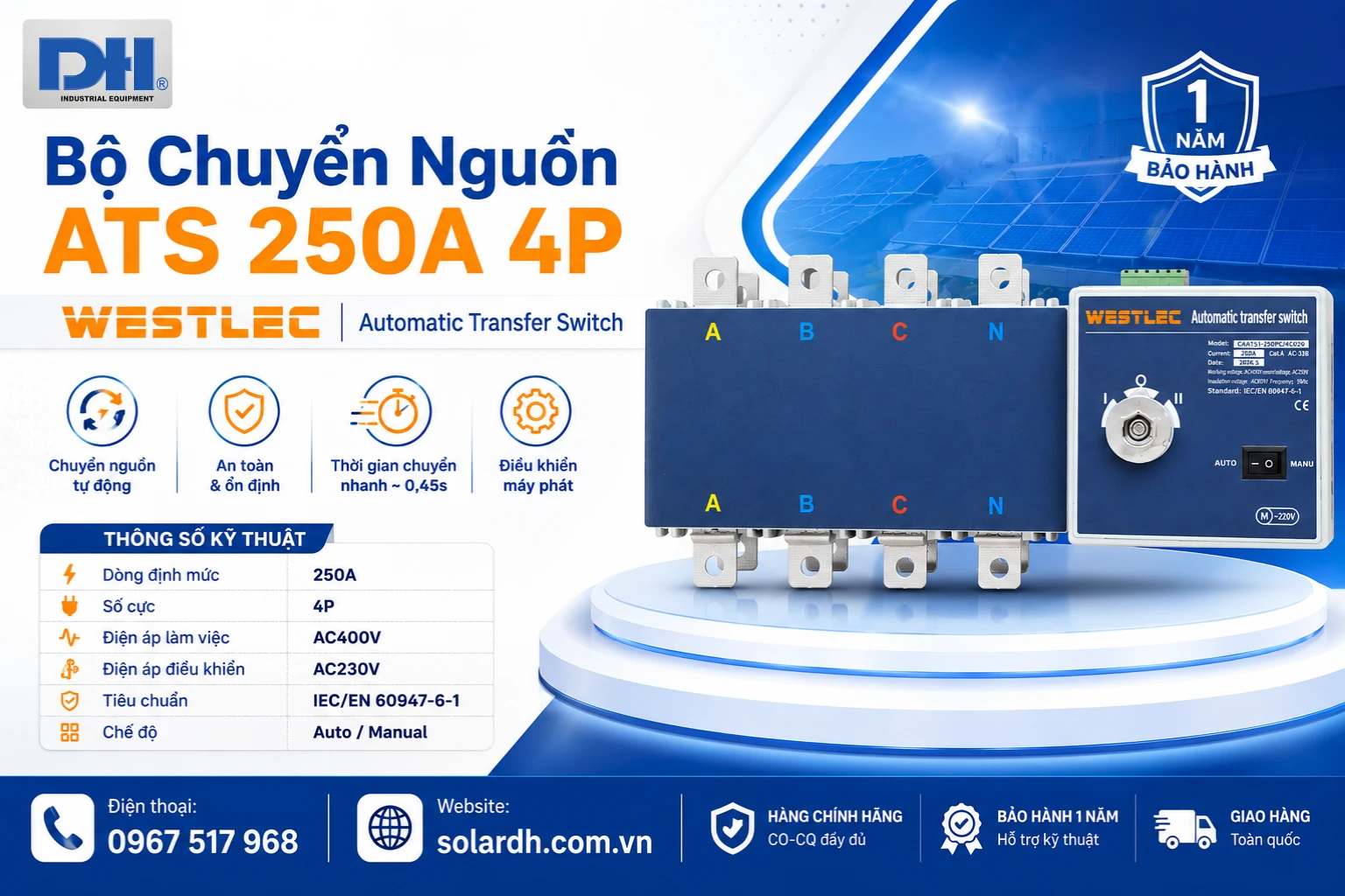 ATS 250A 4P Westlec
