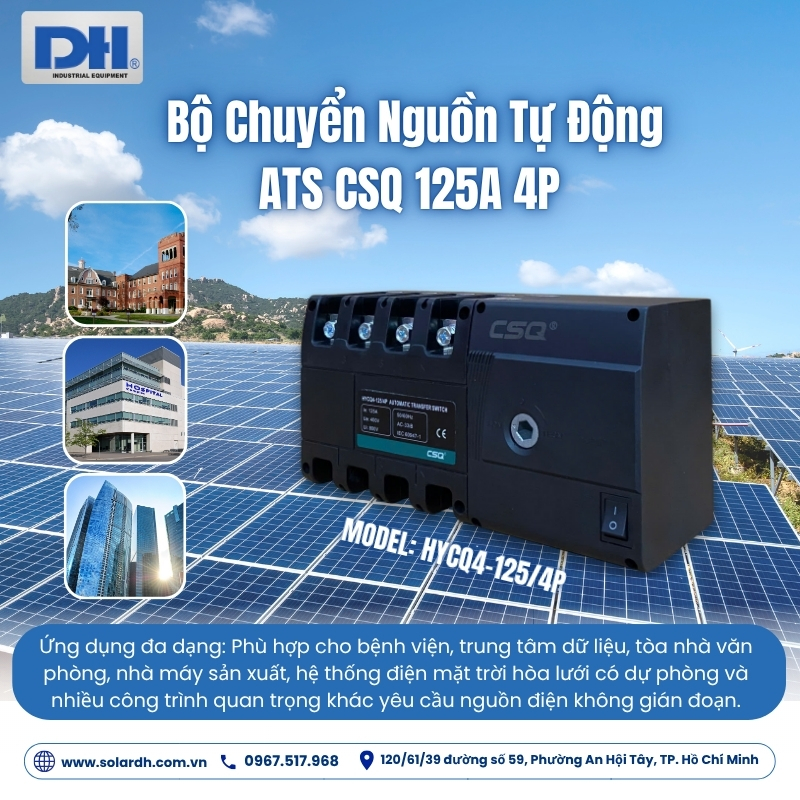 Ứng dụng của ATS CSQ 125A 4P