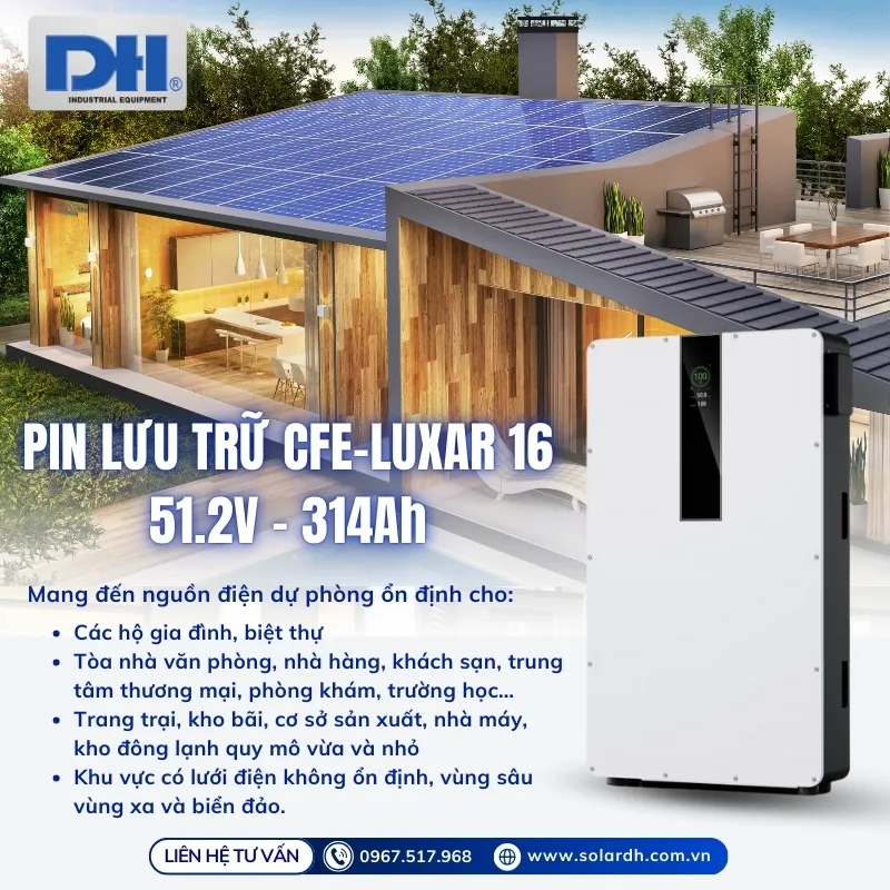 Ứng dụng của CFE Battery 16.07kWh