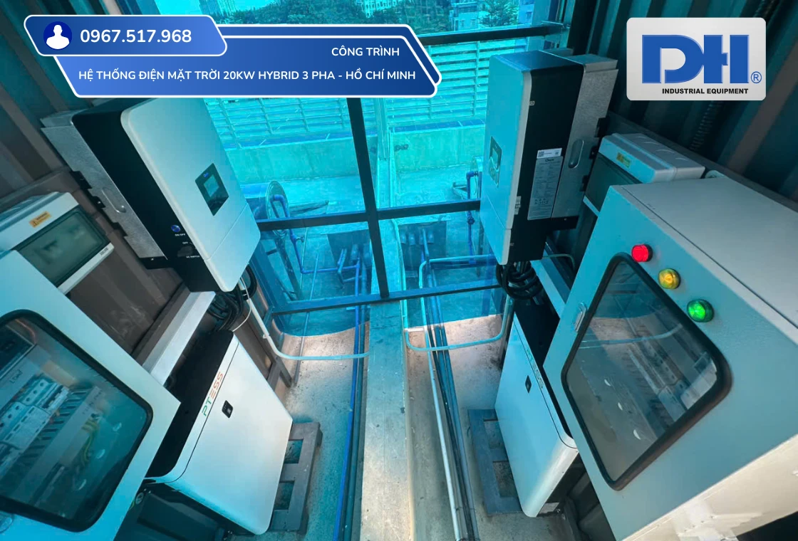 Hệ thống điện mặt trời 20kW Hybrid Hồ Chí Minh