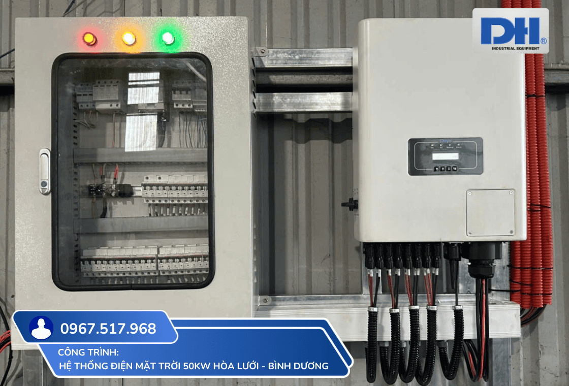 Hệ thống điện mặt trời 50kW hòa lưới Bình Dương