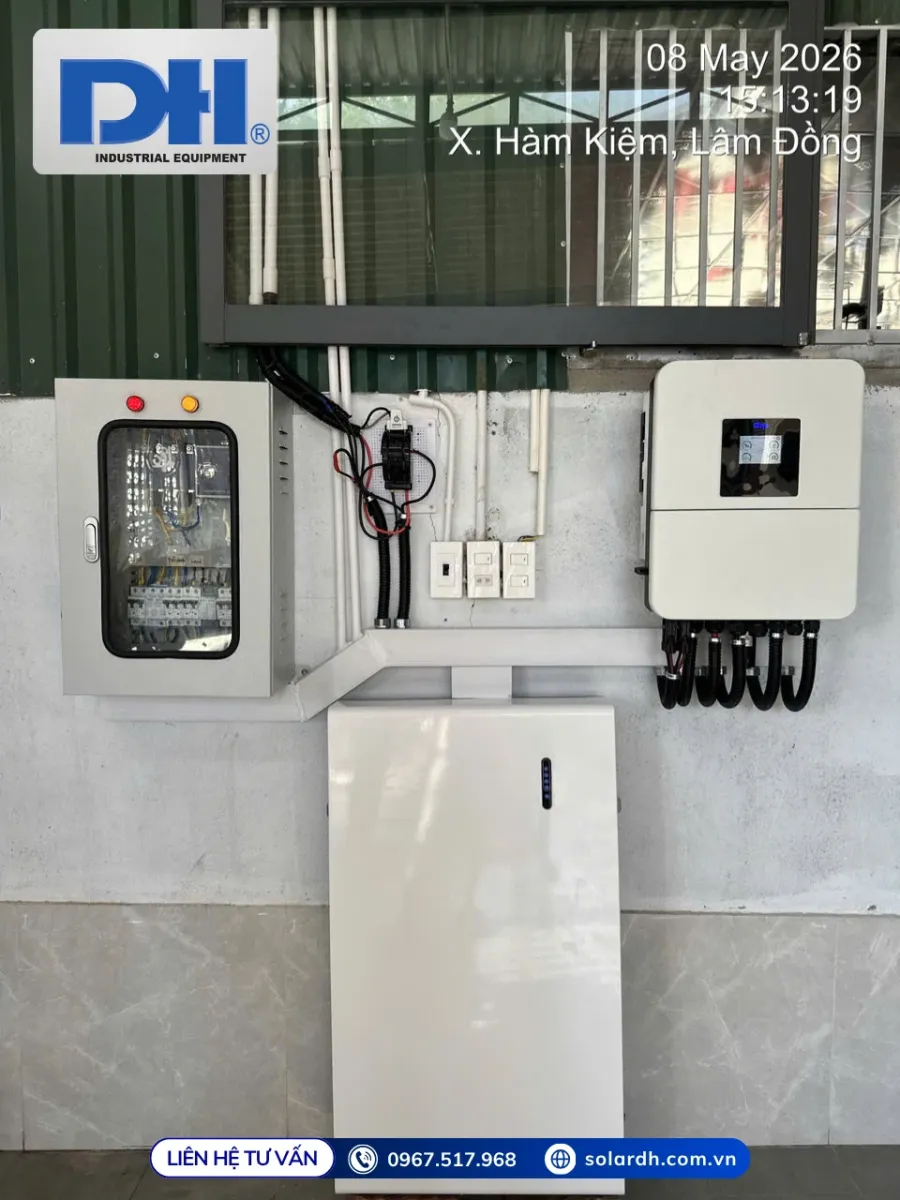 Điện mặt trời Hybrid 6kW Deye kết hợp pin CFE