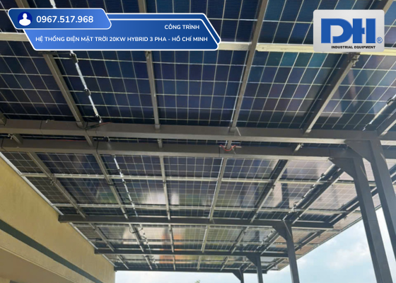 Hệ thống điện mặt trời 20kW Hybrid 3 pha