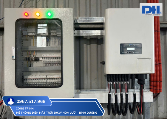 Hệ thống điện mặt trời 50kW hòa lưới 3 pha