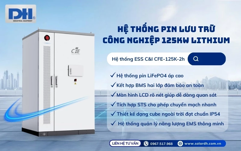 Tính năng nổi bật CFE Battery ESS 125kW
