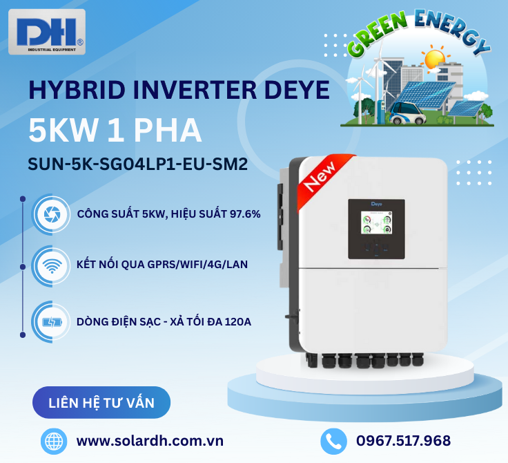 Hybrid Inverter Deye 5kW 1 pha