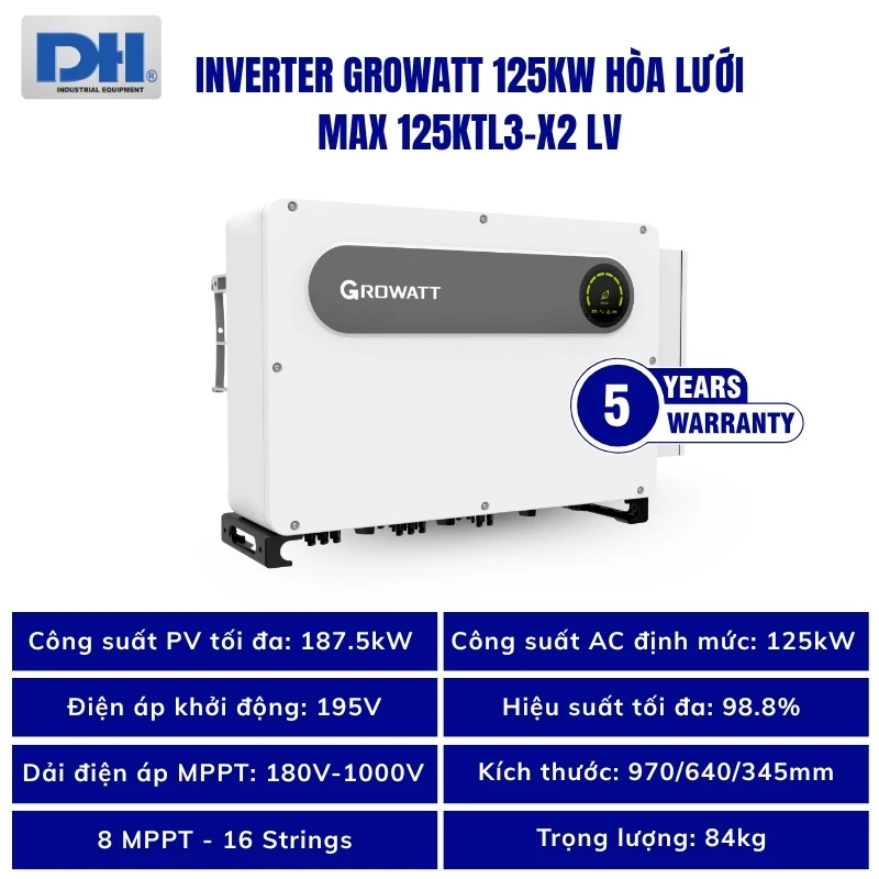 Thông số kỹ thuật MAX 125KTL3-X2 LV