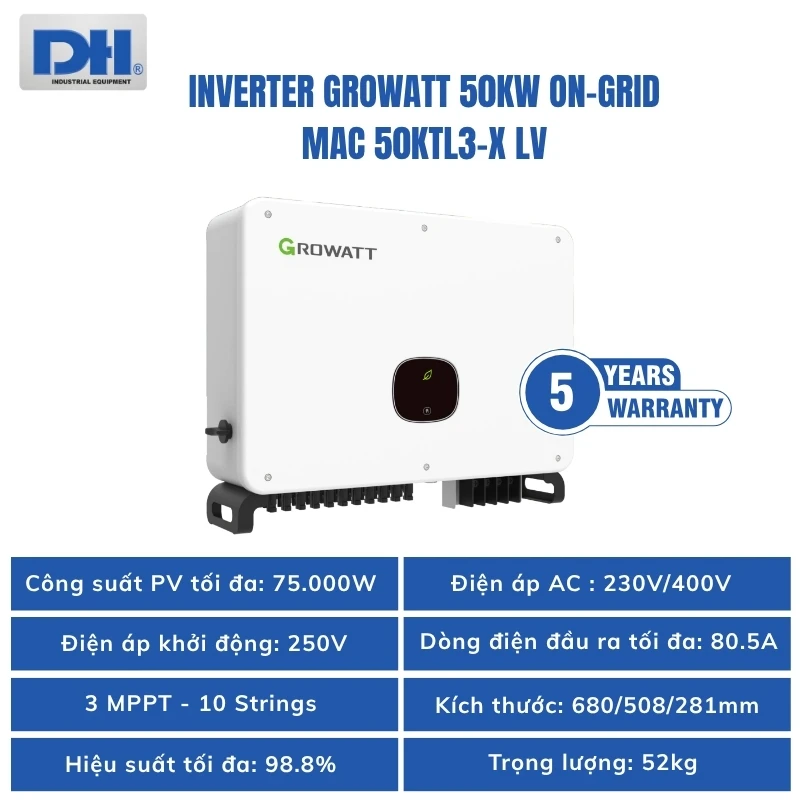 Thông số kỹ thuật MAC 50KTL3-X LV