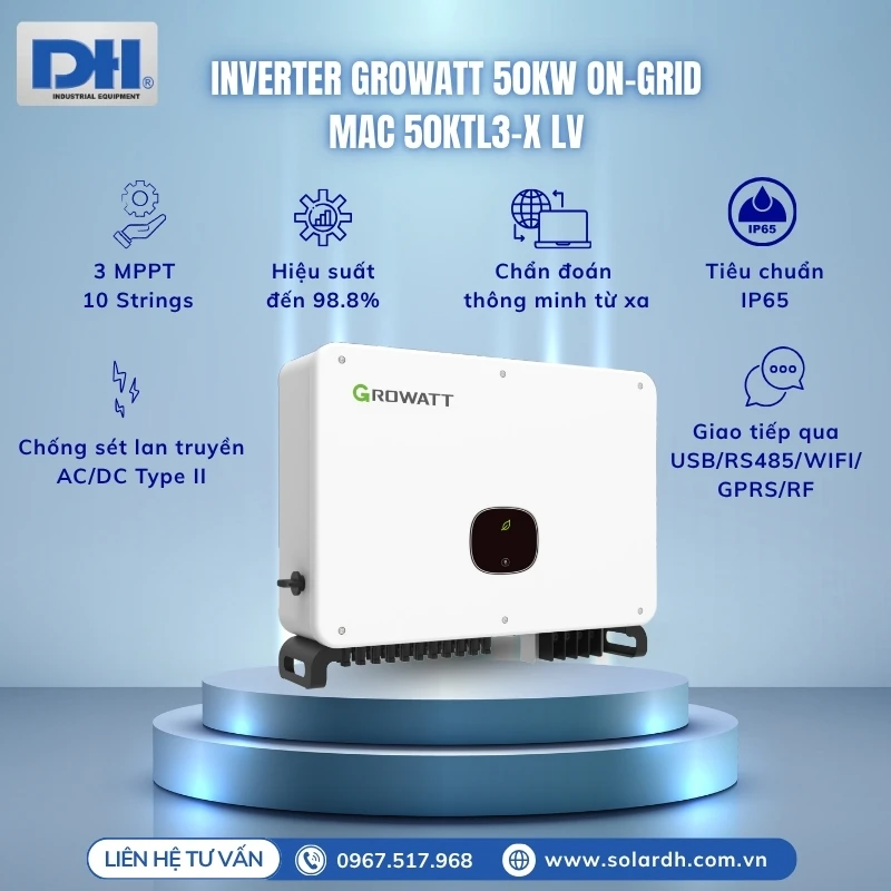 Tính năng nổi bật Inverter 50kW hòa lưới
