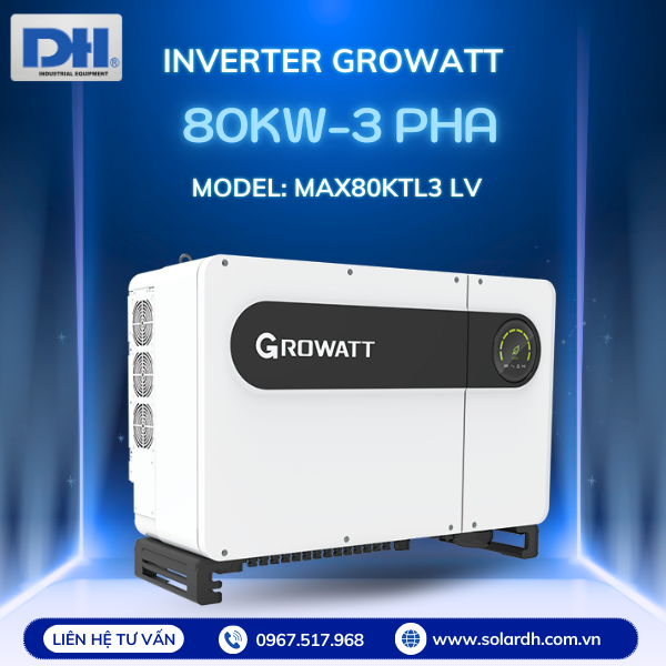 Inverter Growatt 80kW 3 Pha MAX80KTL3 LV