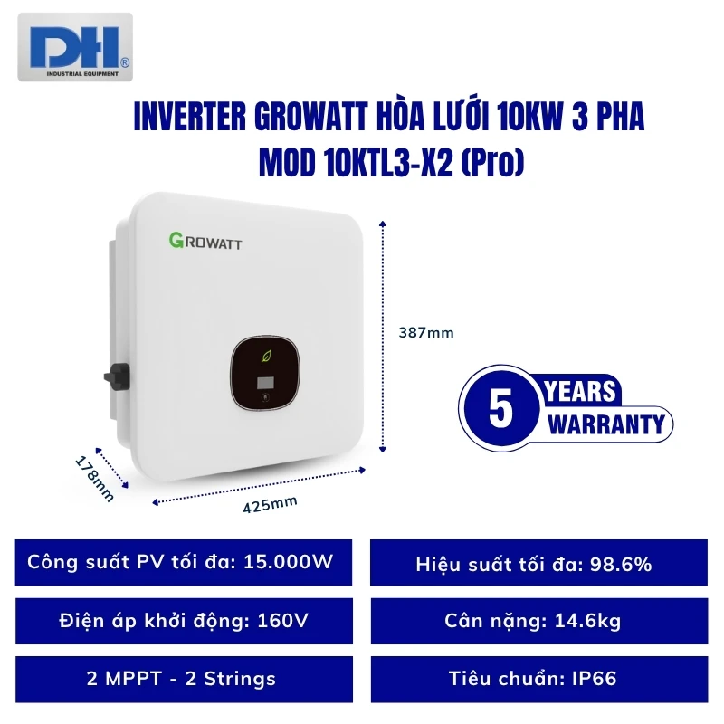 Thông số kỹ thuật MOD 10KTL3-X2 (Pro)