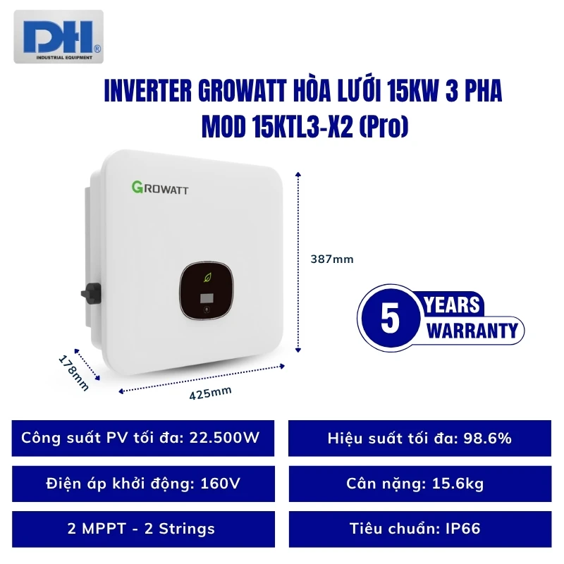 Thông số kỹ thuật MOD 15KTL3-X2 (Pro)