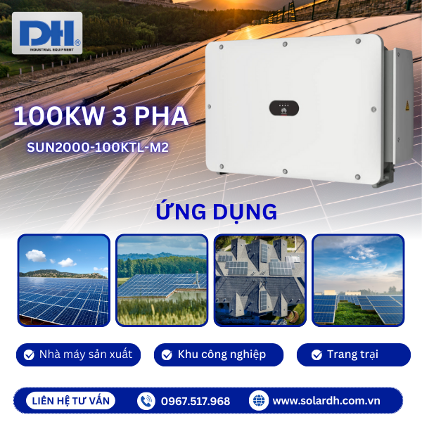Ứng dụng của biến tần hòa lưới 100kW 3 pha