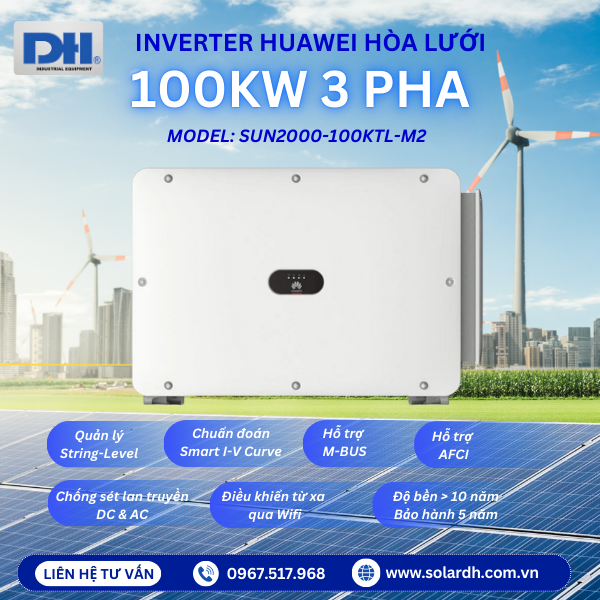 Các ưu điểm nổi bật của Inverter 100kW 3 pha