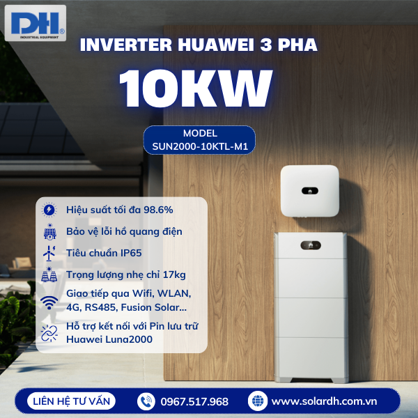 Ưu điểm của biến tần Huawei 10kW 3 pha
