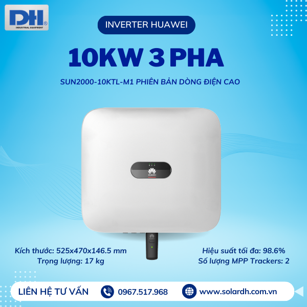 Inverter Huawei 10kW 3 pha SUN2000-10KTL-M1
