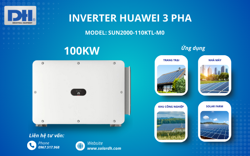 Huawei 110kW dùng cho các nhà máy, khu công nghiệp lớn