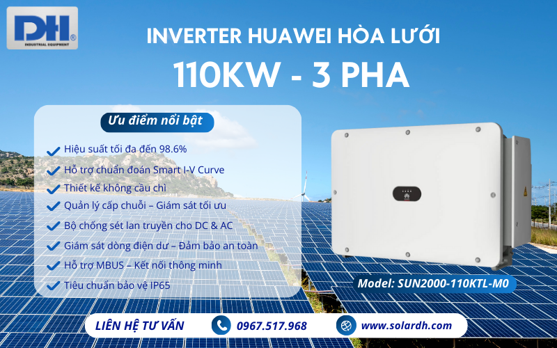 Các ưu điểm của Inverter Huawei 110kW M0