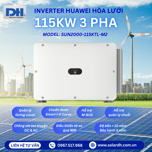Các ưu điểm nổi bật của Inverter 115kW 3 pha