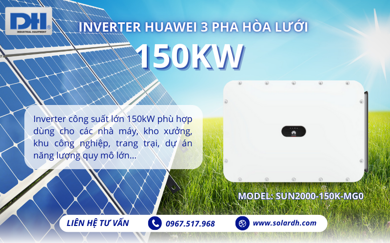 Ứng dụng của biến tần Huawei 150kW