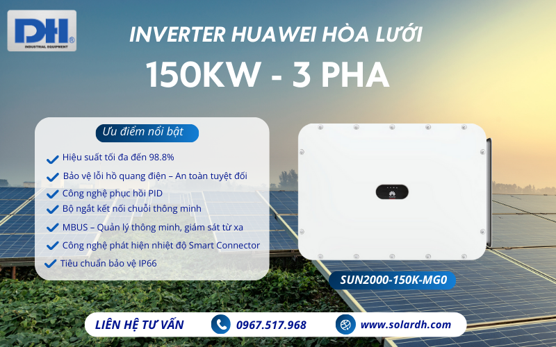 Các ưu điểm nổi bật của Huawei 150kW