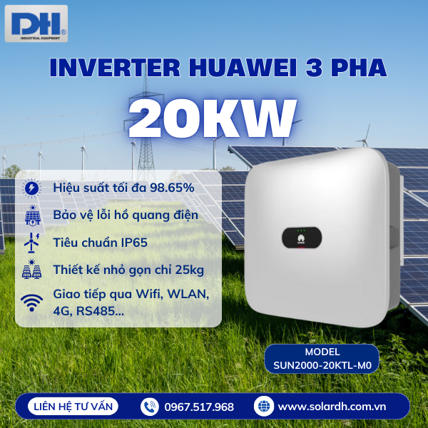 Ưu điểm của Inverter Huawei 20kW SUN2000-20KTL-M0