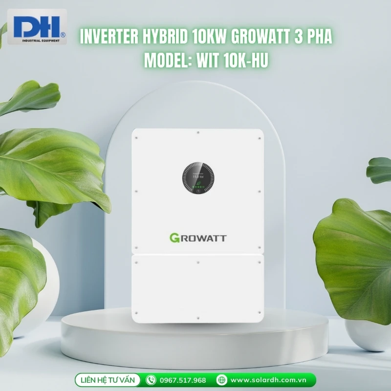 Inverter Hybrid 10kW 3 pha Growatt WIT 10K-HU