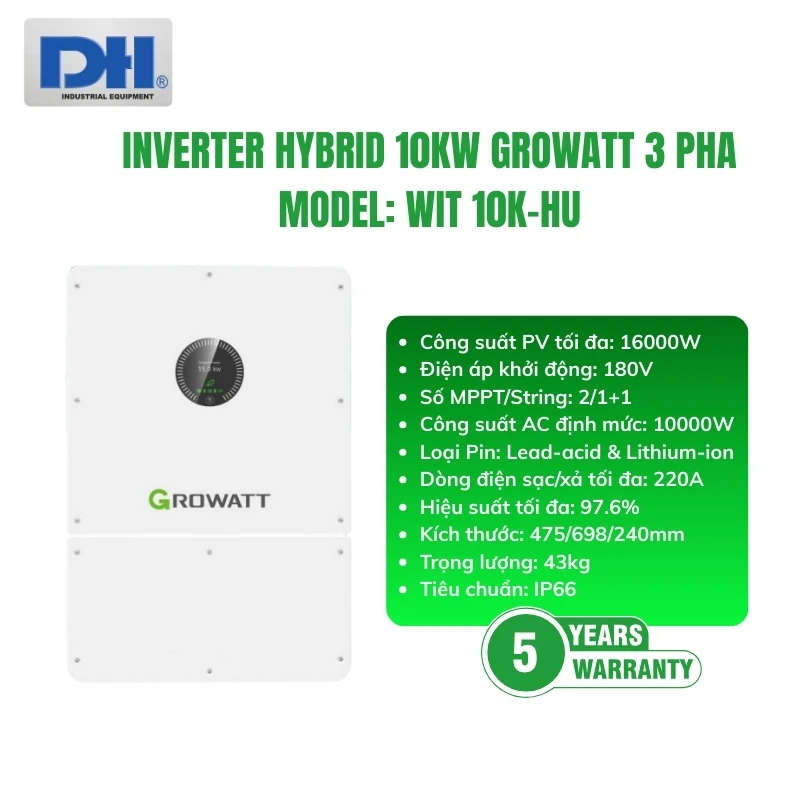 Thông số kỹ thuật WIT 10K-HU